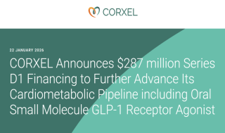 코르셀, 시리즈D1 2.87억弗..차세대 ’경구 GLP-1’ 2상