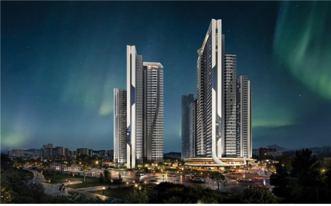 ▲신이문 역세권 도시정비형 재개발사업 조감도. (사진제공=대우건설)