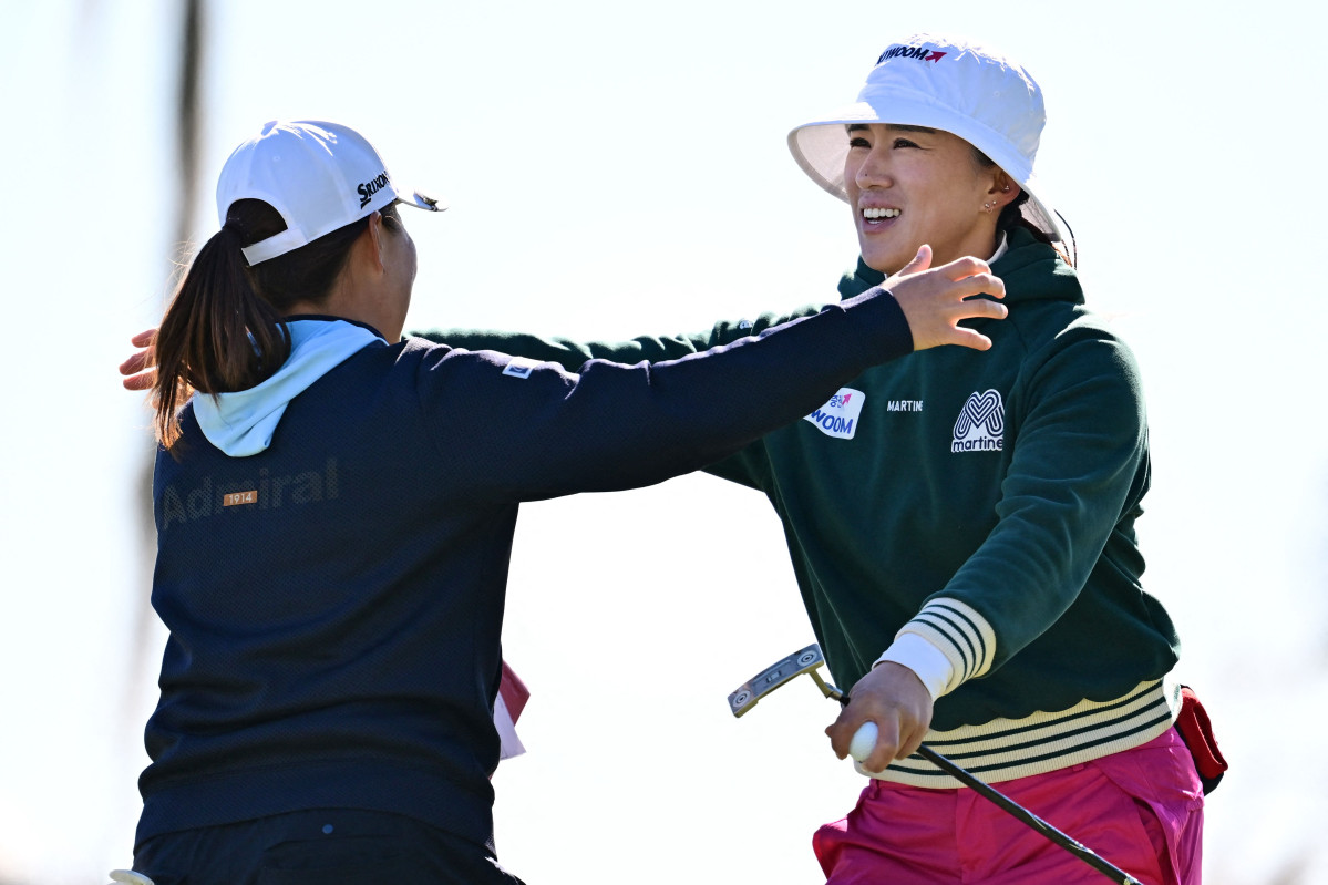 ▲포옹하는 양희영 (게티이미지/연합뉴스)