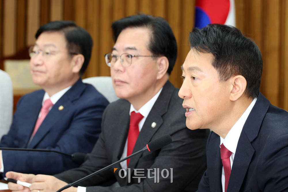 ▲오세훈 서울시장이 2일 서울 여의도 국회에서 열린 국민의힘-서울특별시 부동산정책협의회에서 발언을 하고 있다. 고이란 기자 photoeran@