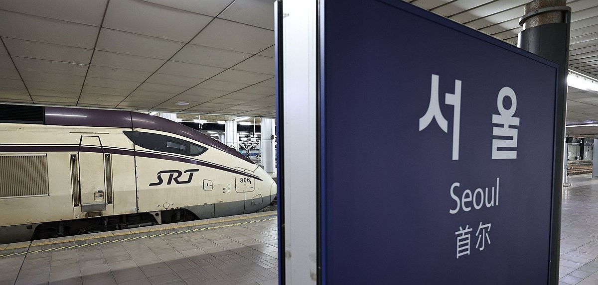 ▲3일 SRT가 서울역에 도착한 뒤 정차해 있다. (연합뉴스)