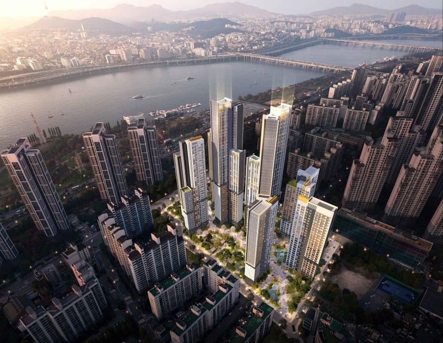 ▲신반포 19차·25차 조감도(조합원안설계) (포스코이앤씨)