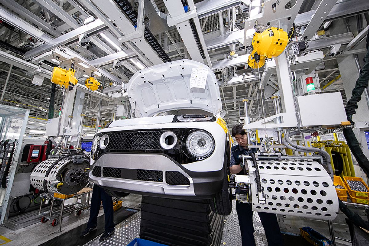 ▲광주글로벌모터스(GGM) 생산 라인.  (사진제공=광주시)