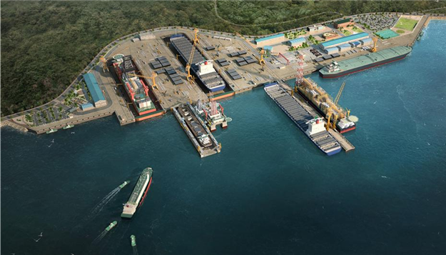▲부산항 신항 수리조선단지 조감도 (사진제공=해양수산부)