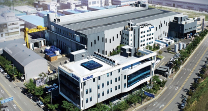 ▲경기도 안산에 위치한 산일전기 본사 (출처=산일전기 홈페이지)