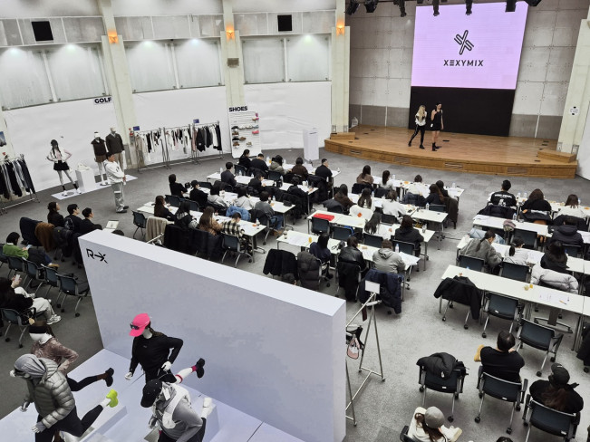 ▲젝시믹스 26FW 글로벌 수주회 전경. (사진제공=젝시믹스)