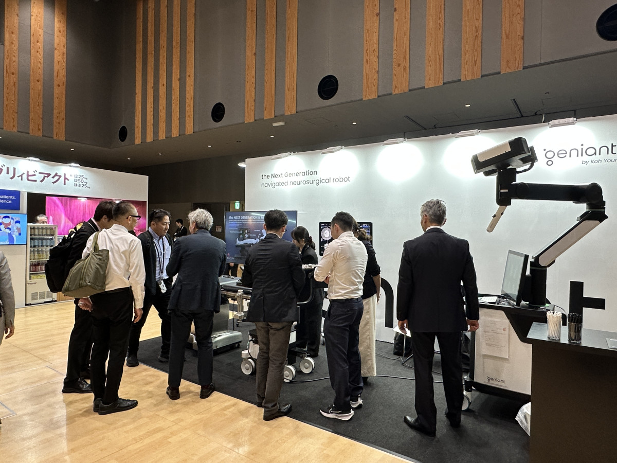 ▲ 지난 일본 뇌전증 학회 전시회에 참가한 고영테크놀러지 부스 모습. (사진제공=고영테크놀러지)