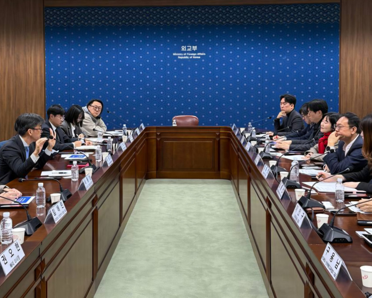 ▲제1차 혁신기업과의 개발협력 간담회.  (외교부)