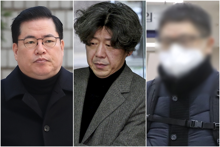 ▲왼쪽부터 유동규 전 성남도시개발공사 기획본부장, 남욱 변호사, 정영학 회계사. (사진제공=연합뉴스)