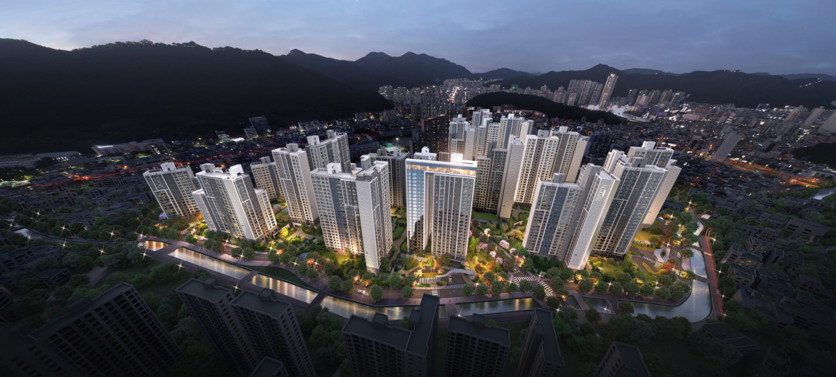 ▲창원 회원2구역 재개발 조감도 (한신공영)