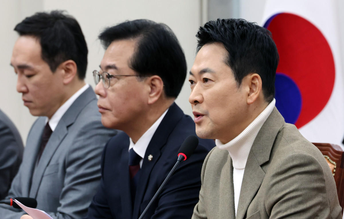 ▲국민의힘 장동혁 대표가 5일 국회에서 열린 최고위원회의에서 모두발언을 하고 있다. (연합뉴스)