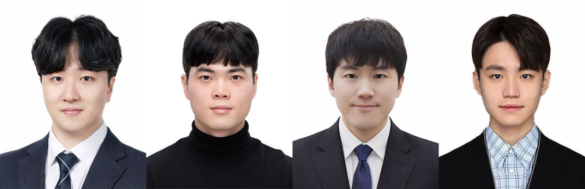 ▲왼쪽부터  에이아이트릭스 김창훈, 문예찬, 이주형, 장성욱 연구원. (사진제공=에이아이트릭스)
