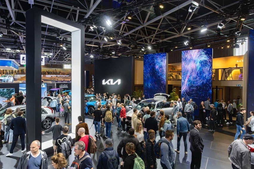 ▲2024년 열린 '파리 모터쇼' 기아 부스 전경 (자료출처=기아)