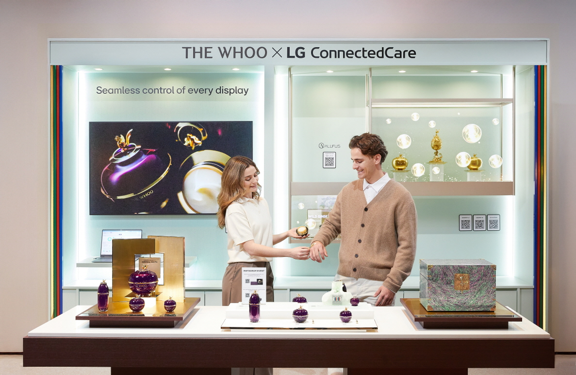 ▲스페인 바르셀로나 ISE 2026 부스. (사진제공=LG생활건강)