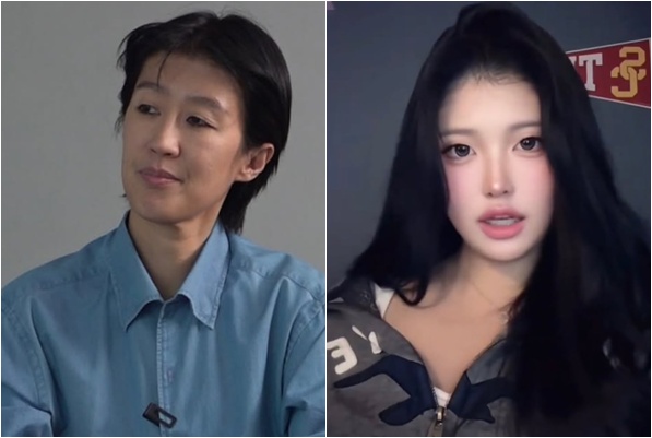 ▲홍진경(왼)과 그의 딸 라엘의 보정 사진. (출처=홍진경SNS)
