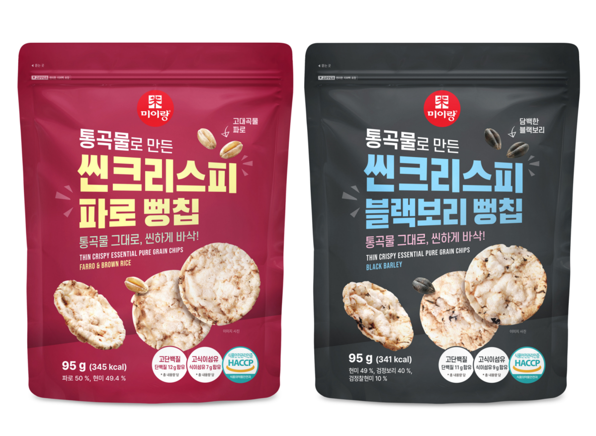 ▲ 롯데마트 ·롯데슈퍼 '씬크리스피 뻥칩' 2종 상품 (사진제공=롯데마트·슈퍼)