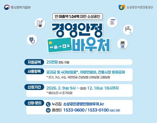 ▲오늘부터 소상공인 경영안정 바우처 신청…대상·금액·사용처·방법은? 경영안전 바우처 신청 홈페이지 접속 지연 (출처=소상공인시장진흥공단 홈페이지 캡처)