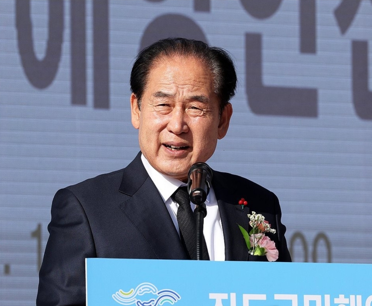 ▲김희수 빈도 군수의 모습 (사진=연합뉴스)