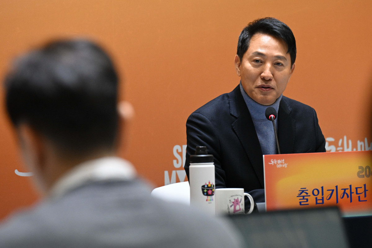 ▲오세훈 서울시장이 10일 서울 중구 서울시청에서 ‘2026년 출입기자단 신년 간담회’를 갖고 있다. 신태현 기자 holjjak@