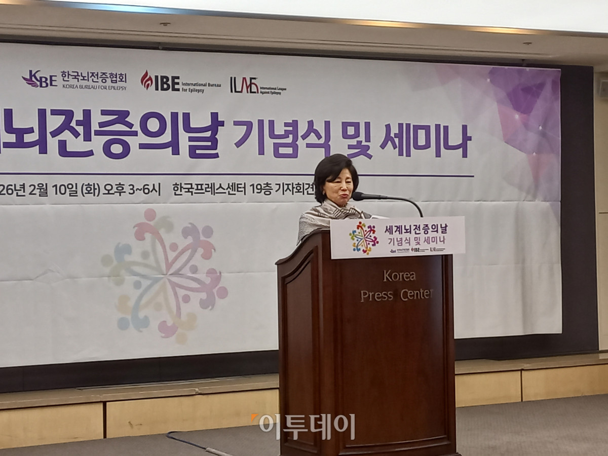 ▲10일 서울 중구 한국프레스센터에서 개최된 ‘2026 세계뇌전증의날(International Epilepsy Day)’ 기념식에서 남인순 더불어민주당 의원이 발언하고 있다. (한성주 기자 hsj@)