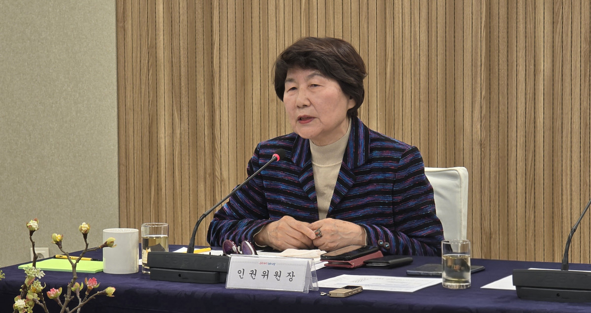 ▲신혜수 인권위원장이 인사말을 하고 있다. (서울시)