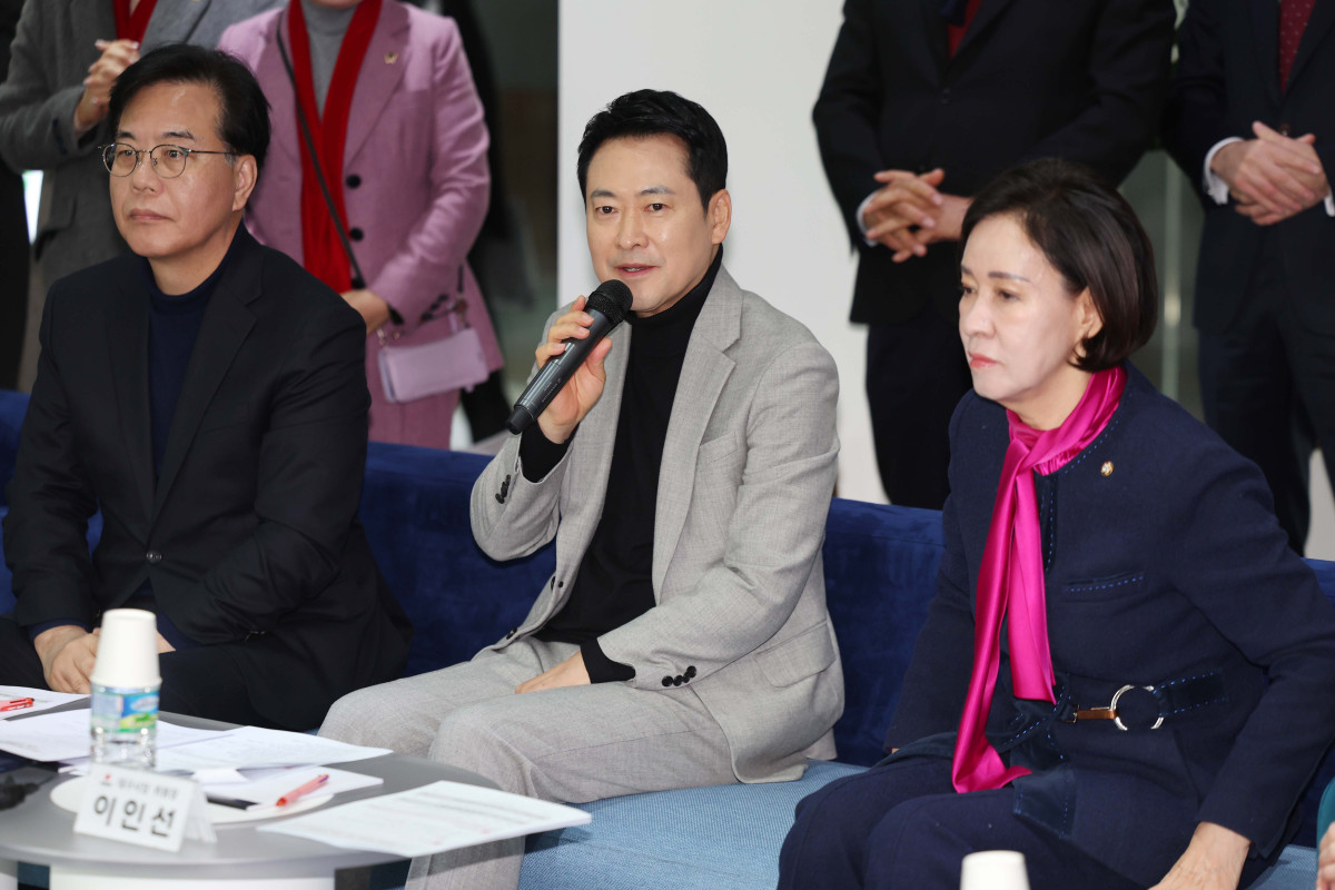 ▲국민의힘 장동혁 대표가 11일 대구창조경제혁신센터에서 열린 대구 스타트업 간담회에서 인사말을 하고 있다. (연합뉴스)