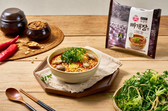 ▲오뚜기 죽장연 빠개장면. (사진제공=오뚜기)