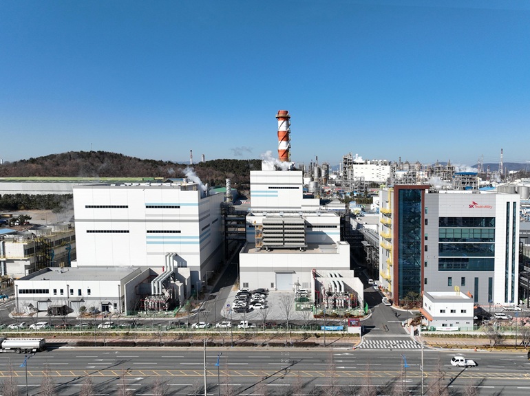 ▲SK멀티유틸리티 LNG·LPG 열병합 발전소 전경 (사진제공=SK케미칼)