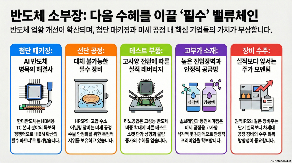 바늘 가는 데 실 간다…반도체 소부장으로 번지는 ‘업사이드’ [섹터 인사이드]