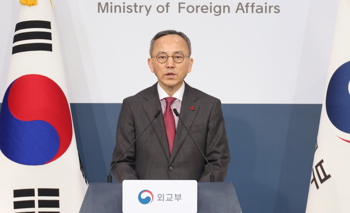 ▲[서울=뉴시스] 추상철 기자 = 박일 외교부 대변인이 19일 오후 서울 종로구 정부서울청사에서 정례브리핑을 하고 있다. 2026.02.19. scchoo@newsis.com