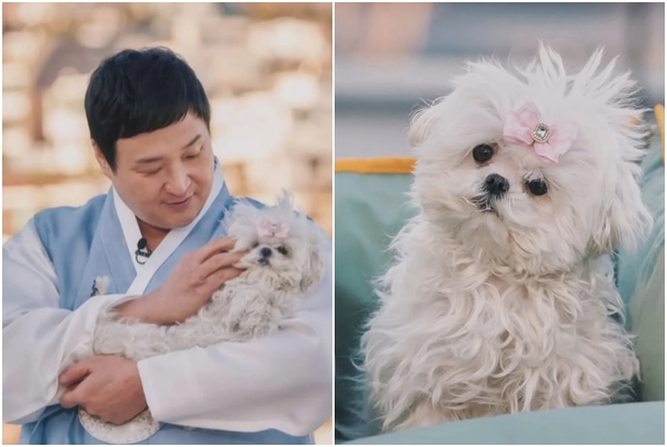 ▲배우 구성환과 그의 반려견 꽃분이. (출처=구성환SNS)