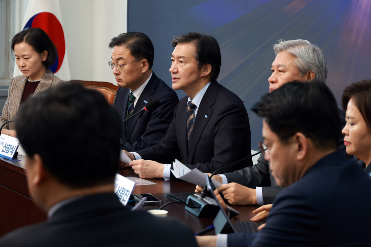 ▲조국 조국혁신당 대표가 23일 서울 여의도 국회에서 열린 최고위원회의에서 발언하고 있다. (사진=뉴시스)