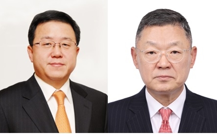 ▲이창황(왼쪽) 효성티앤씨 대표이사 내정자, 유영환 효성티앤씨 내정자. (효성티앤씨)
