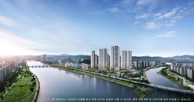 ▲'태화강 센트럴 아이파크' 주경투시도. (사진제공=IPARK현대산업개발)