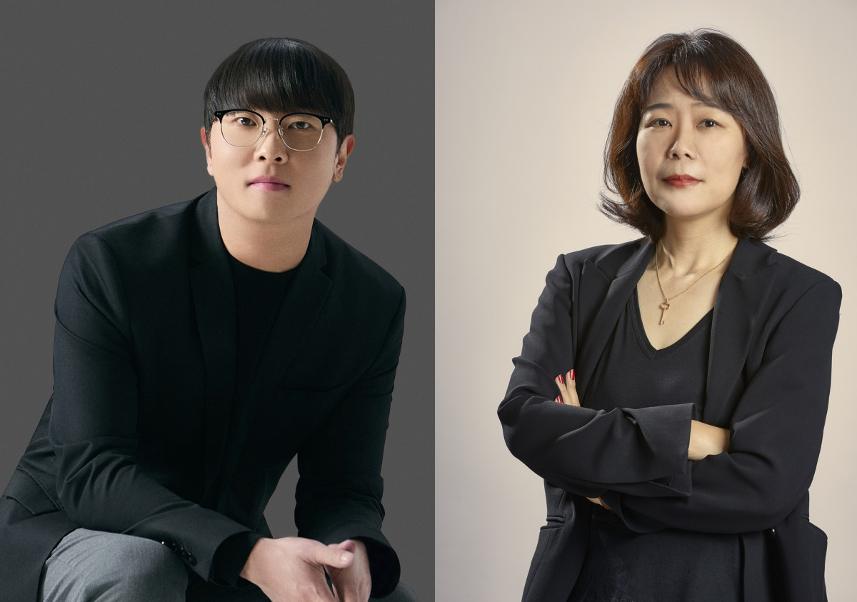 ▲(사진 왼쪽부터) 카카오엔터 장윤중 공동대표, 고정희 신임 공동대표 내정자 (사진제공=카카오엔터테인먼트)