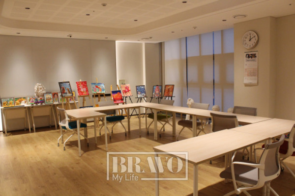 ▲미술 활동을 진행하는 공간. 서지희 기자 jhsseo@