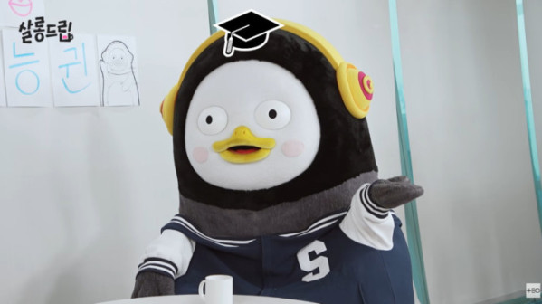 ▲'살롱드립' 펭수(사진=유튜브 채널 'TEO')