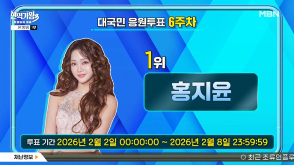 ▲'현역가왕3' 투표하기 결과(사진=MBN 방송화면 캡처)