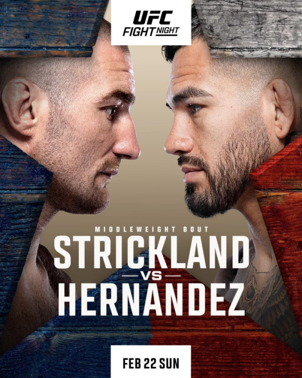 ▲'UFC' 스트릭랜드 vs 에르난데스(사진제공=UFC)