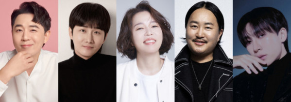 ▲붐, 이용진, 정이랑, 조째즈, 서은광(사진제공=각 소속사 )