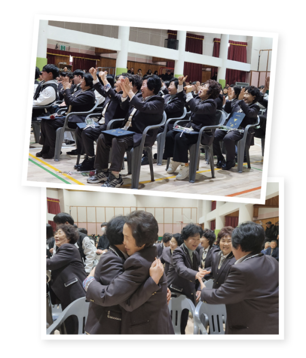 ▲2월 5일에 있었던 아림고등학교 만학도반 졸업식 현장. (윤나래 기자)