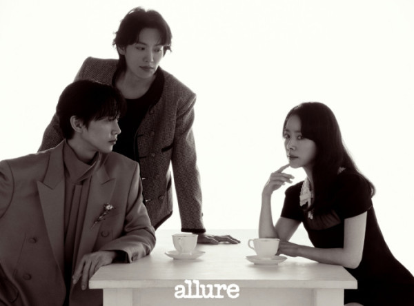▲한지민, 박성훈, 이기택(사진제공=얼루어 코리아)