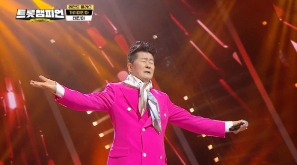 ▲'트롯챔피언' 태진아(사진=MBC M 방송화면 캡처)