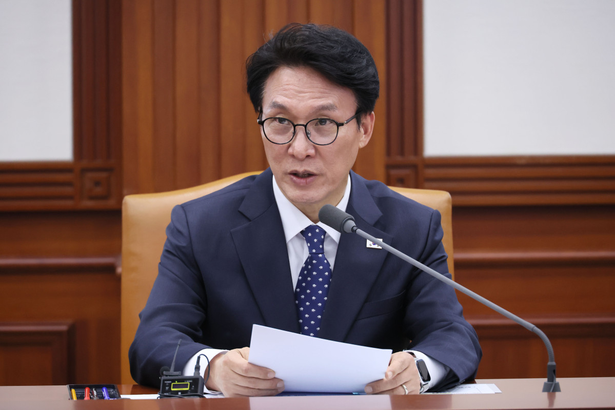 ▲김민석 국무총리가 지난달 26일 서울 종로구 정부서울청사에서 열린 민·관 대테러 업무혁신 TF 2차 전체회의에서 발언하고 있다. (연합뉴스)