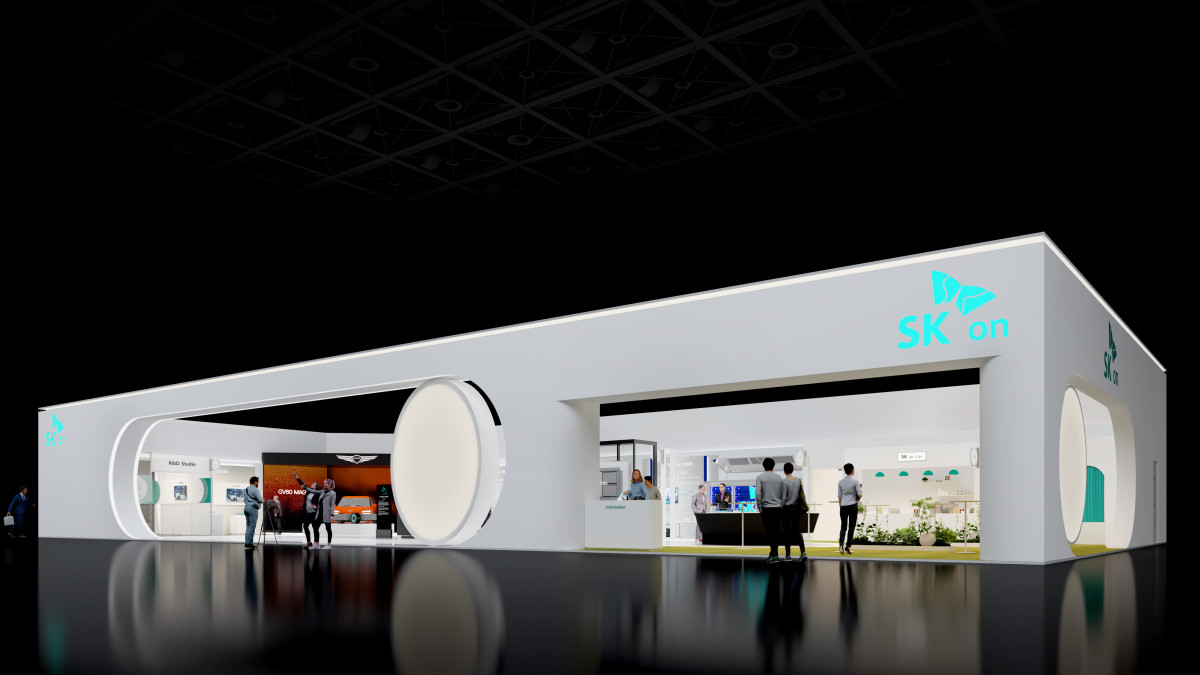 ▲SK온 인터배터리 2026 전시관 조감도 (사진제공=SK온)