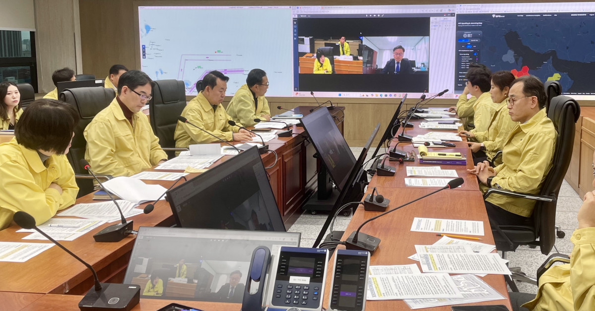 ▲해양수산부가 최근 중동상황 악화에 따라 3월 1일부터 운영 중이던 비상대비반을 3월 2일부터 김성범 차관이 반장인 비상대책반으로 격상해 24시간 긴밀한 비상대응체제를 운영하고 있다. (사진제공=해양수산부)