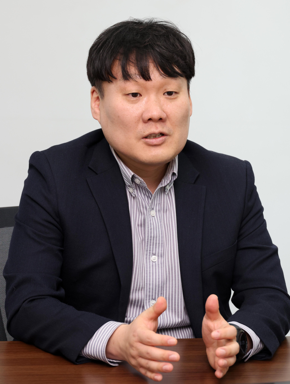 ▲허남구 에임드바이오 대표는 서울 송파구 문정동 본사에서 이투데이와 인터뷰에서 "환자에 의미있는 타깃을 발굴하는 전략으로 ADC를 개발하고 있다"고 말했다. (사진=고이란 기자 photoeran@)