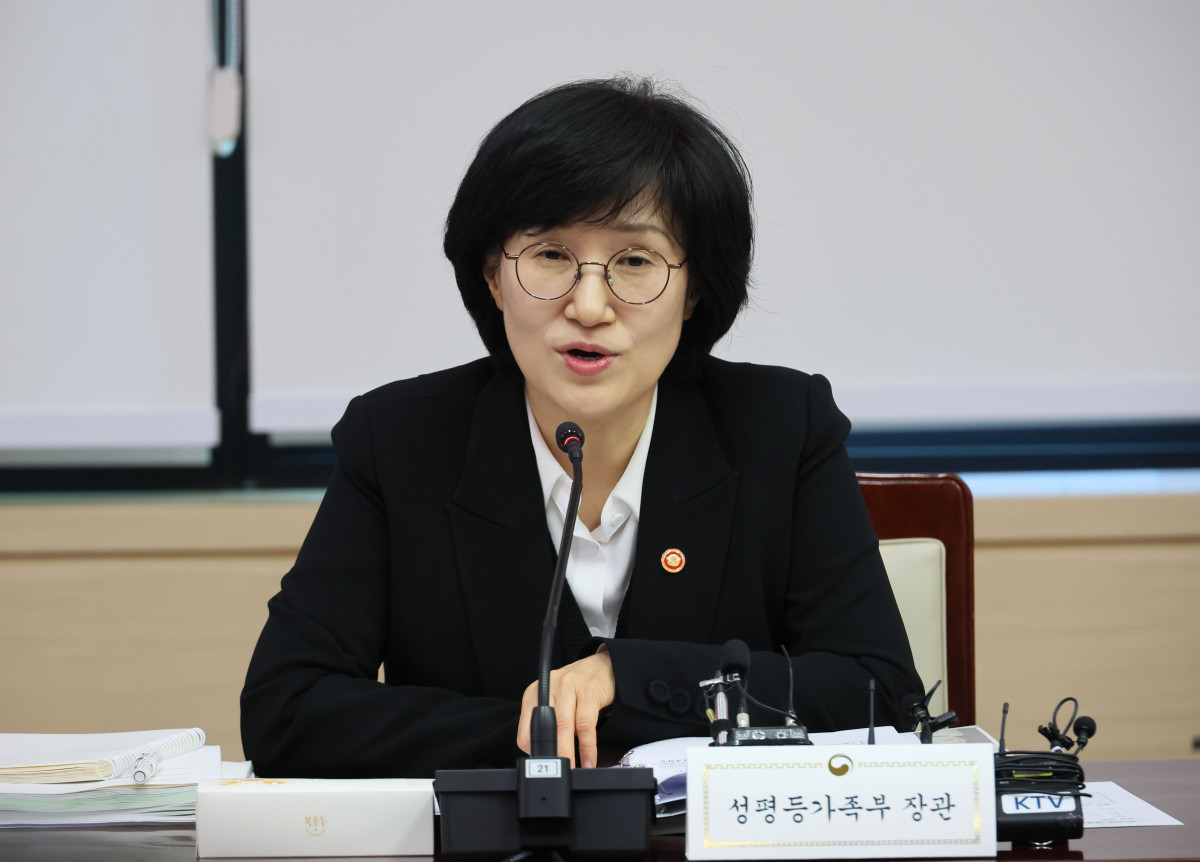 ▲원민경 성평등가족부 장관이 4일 서울 종로구 정부서울청사에서 열린 2026년 성평등·청소년·가족정책 시·도 국장회의에서 인사말을 하고 있다. (연합뉴스)