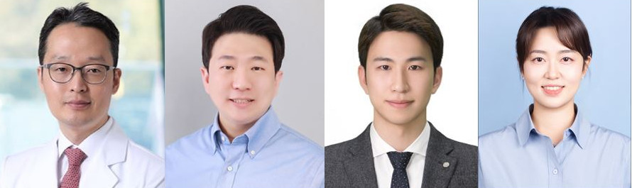 ▲왼쪽부터 김형범 연세대 의대 약리학교실 교수, 오형철·한연승 강사, 장유진 박사 (사진제공=세브란스병원)