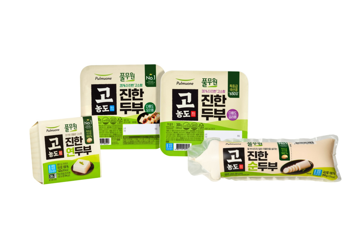 ▲고농도 진한 두부 제품군. (사진제공=풀무원식품)